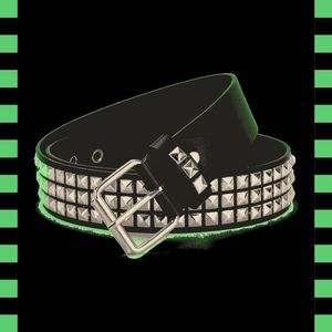 Black Pyramid Studded Belt.